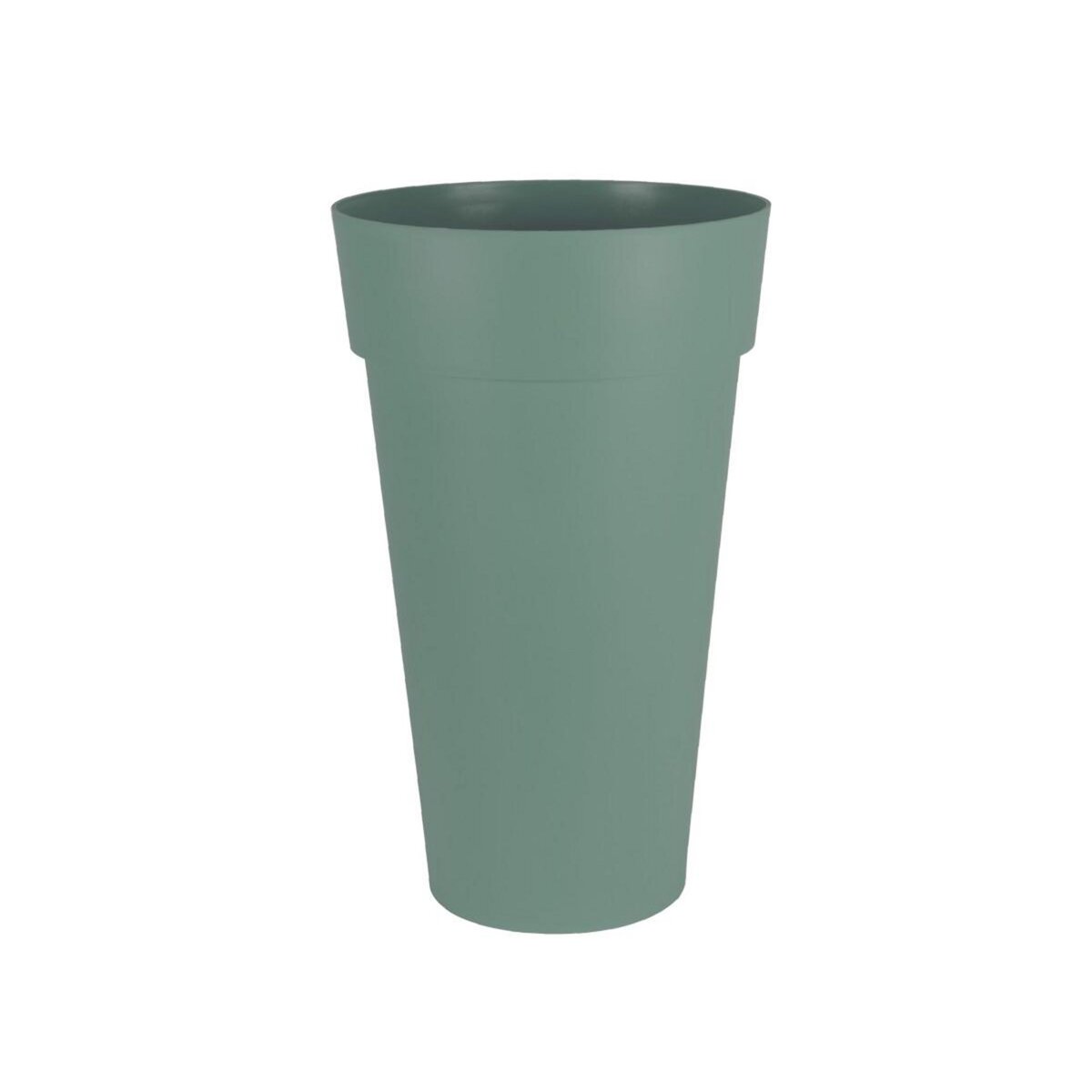 Eda Pot de fleur rond Toscane Ø 48 x H.80 cm - Vert Laurier - Eda
