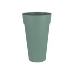 Eda Pot de fleur rond Toscane Ø 48 x H.80 cm - Vert Laurier - Eda