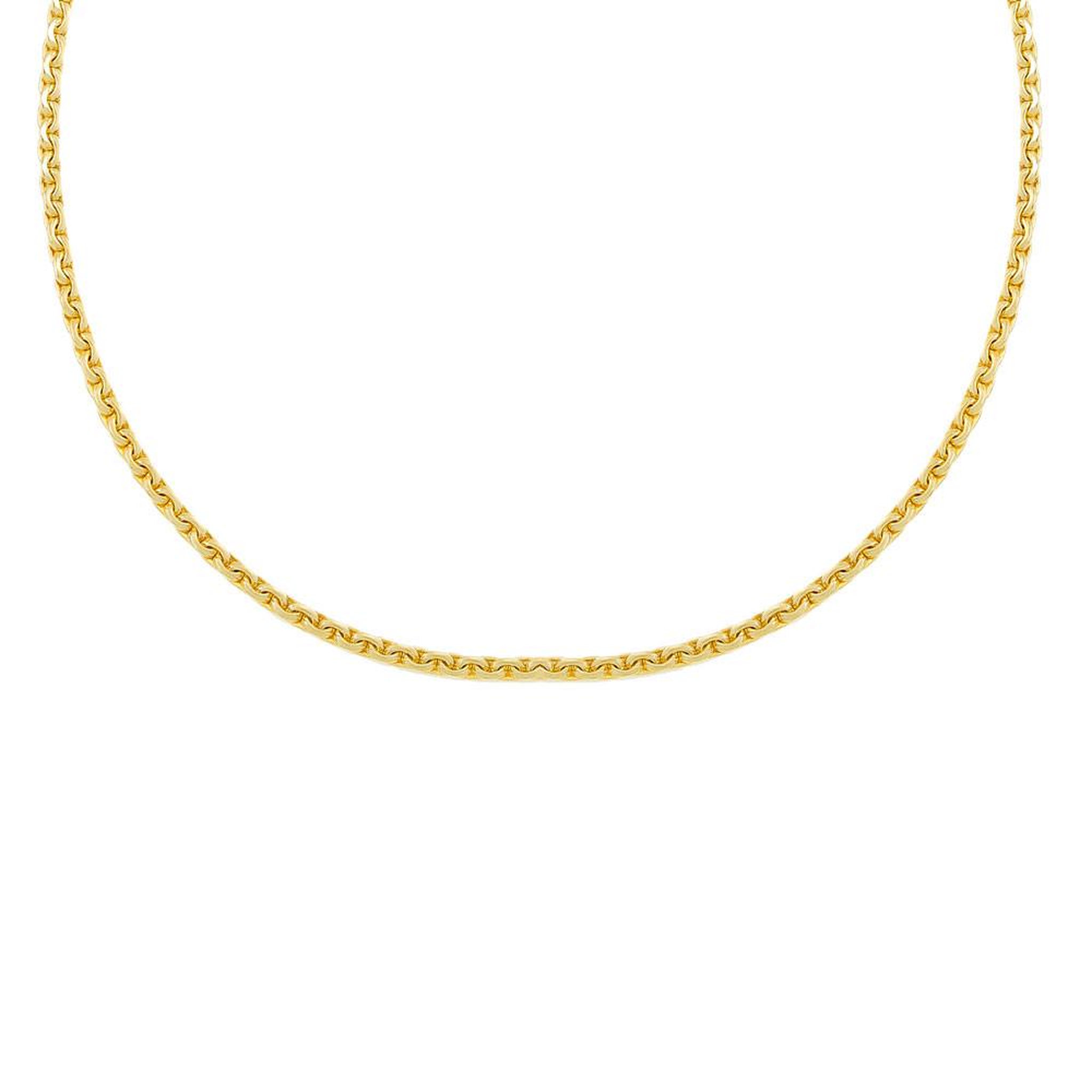 Voir la diapositive 1 : L'ATELIER D'AZUR Collier Femme Maille Haricot - Or Jaune