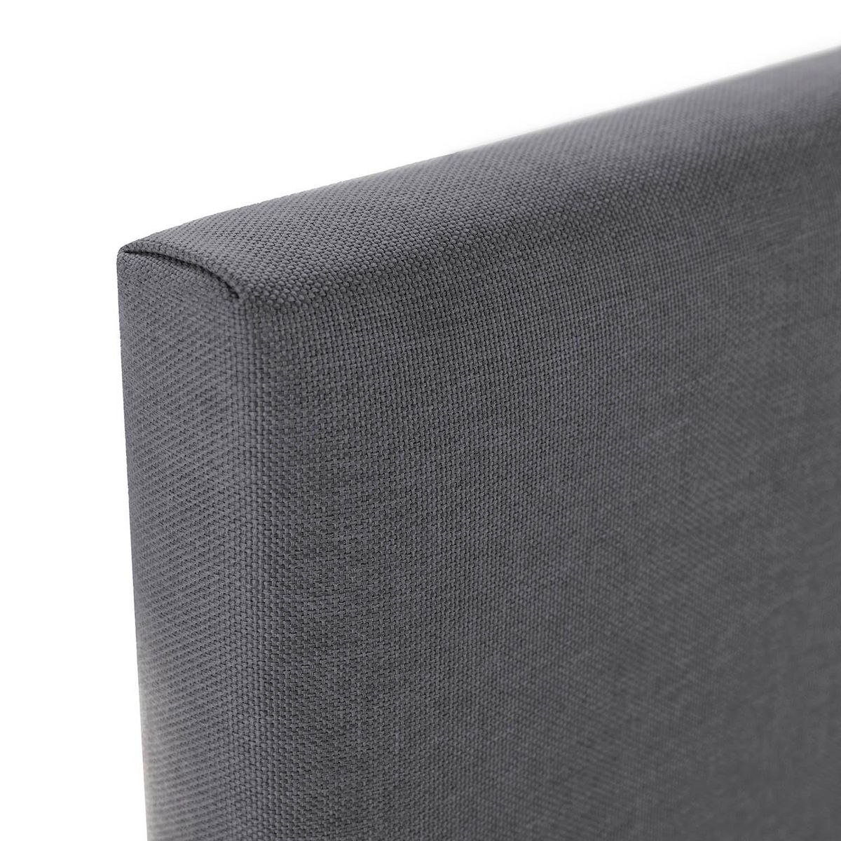 VS VENTA-STOCK Tête de lit Aura recouverte de tissu Gris Foncé 160x60 cm