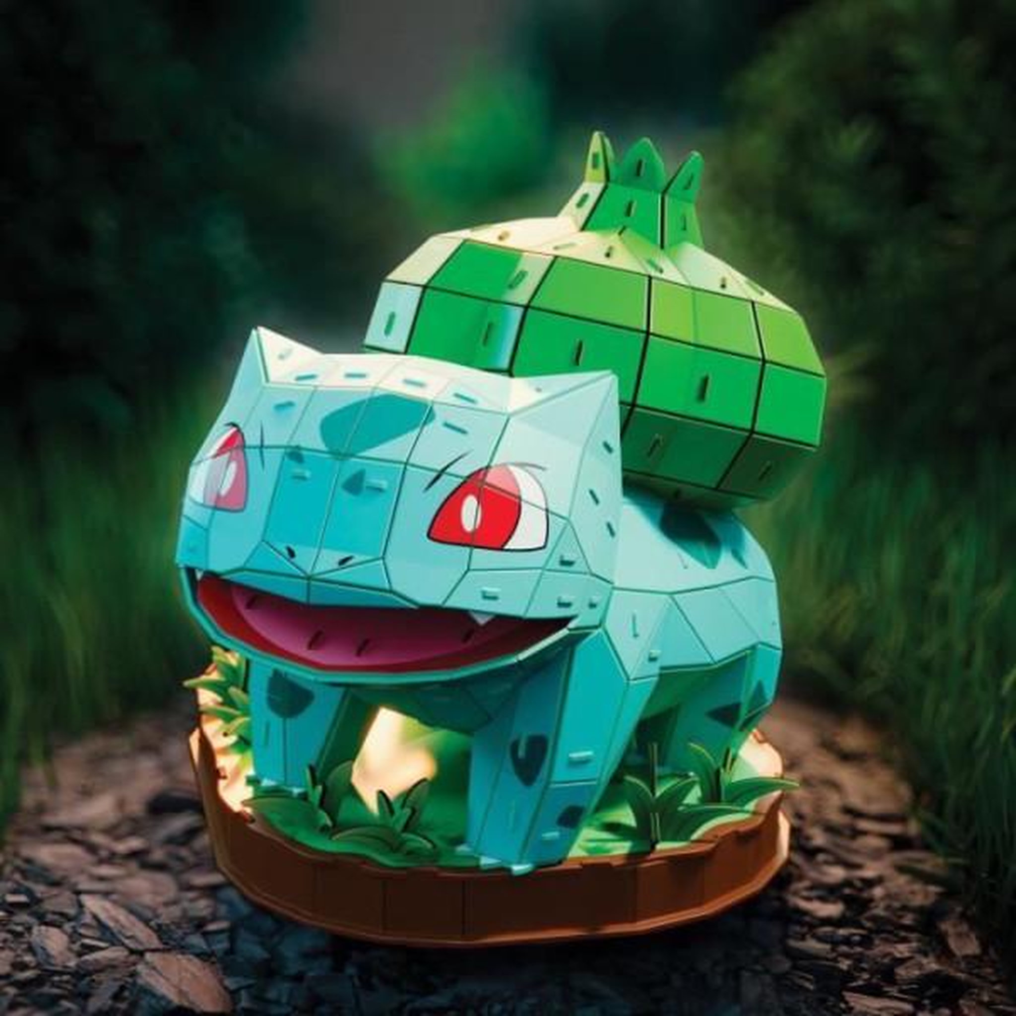 Voir la diapositive 3 : MARKET24 Puzzle 3D 195 pièces 4D Build Bulbizarre Pokémon
