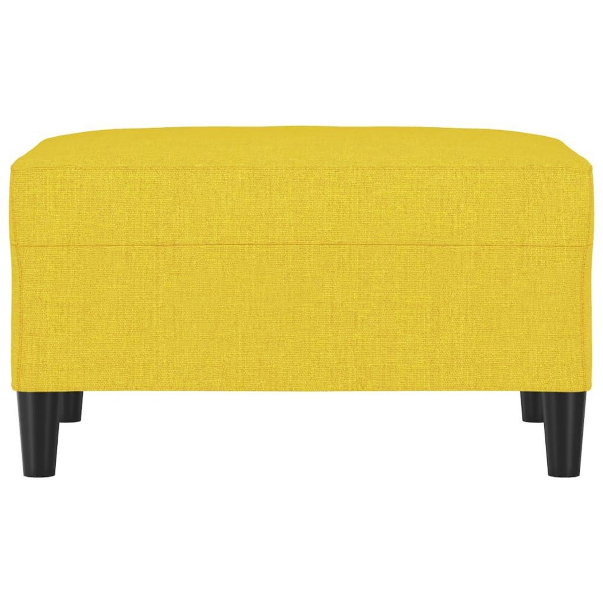 VIDAXL Repose-pied Jaune clair 70x55x41 cm Tissu