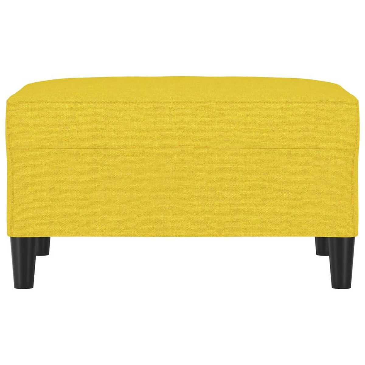 VIDAXL Repose-pied Jaune clair 70x55x41 cm Tissu