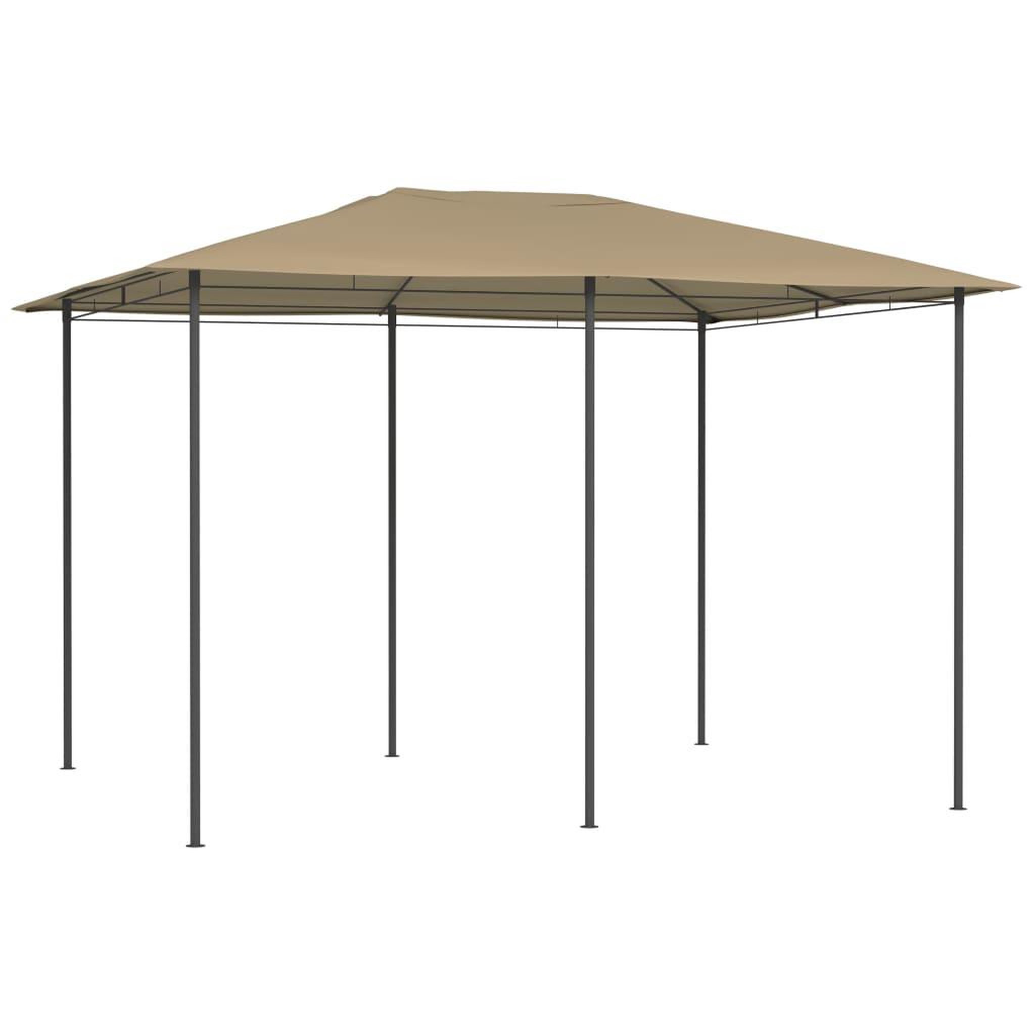 Voir la diapositive 2 : VIDAXL Belvedere 3x4x2,6 m Taupe 160 g/m^2