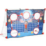 Voir la diapositive 1 : HOMCOM Cage de handball enfant 5 zones cibles - balle, pompe, piquets inclus - blanc rouge