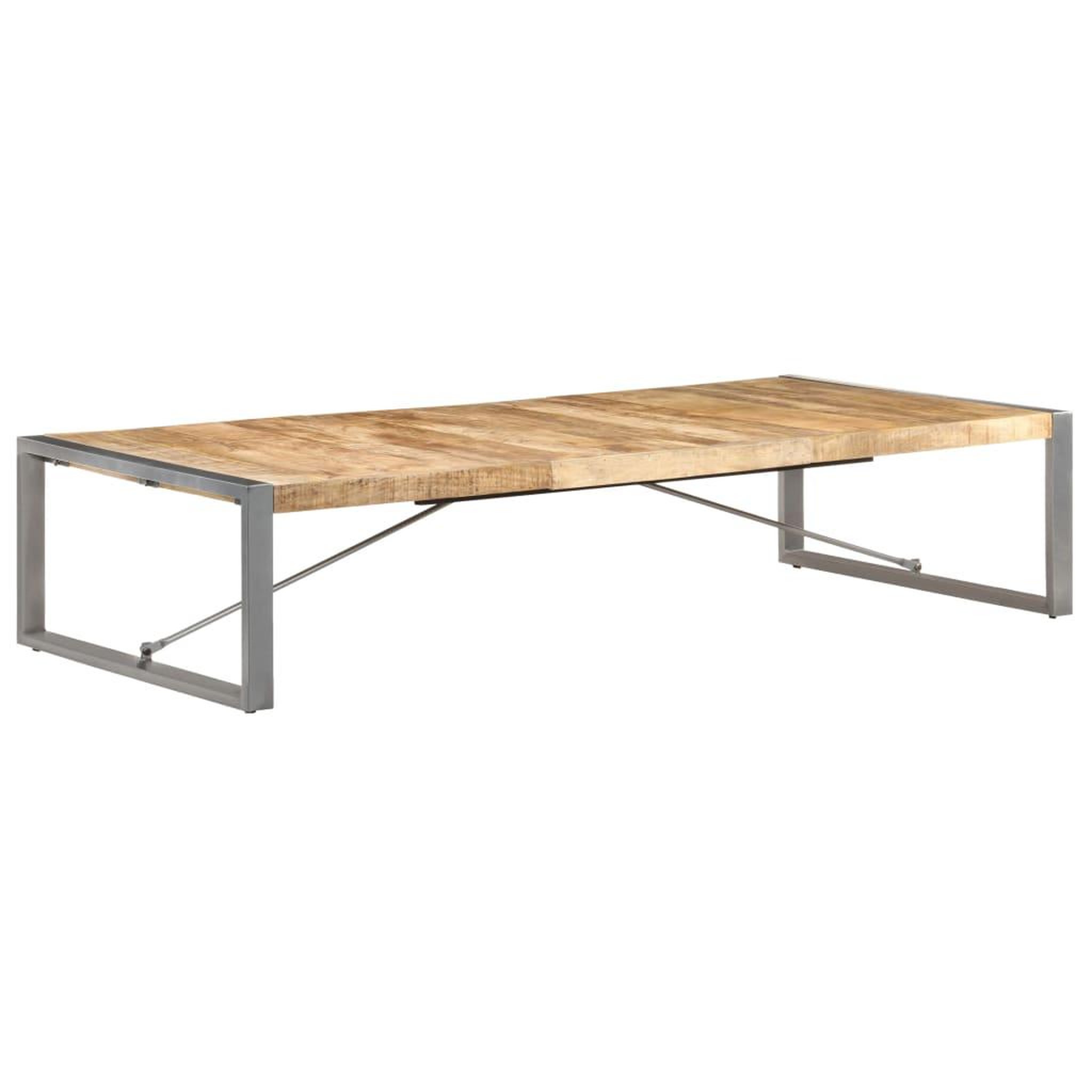 Voir la diapositive 1 : VIDAXL Table basse 180x90x40 cm Bois de manguier brut