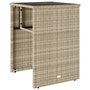 Voir la diapositive 4 : VIDAXL Ensemble de bistro 3 pcs et coussins gris clair resine tressee