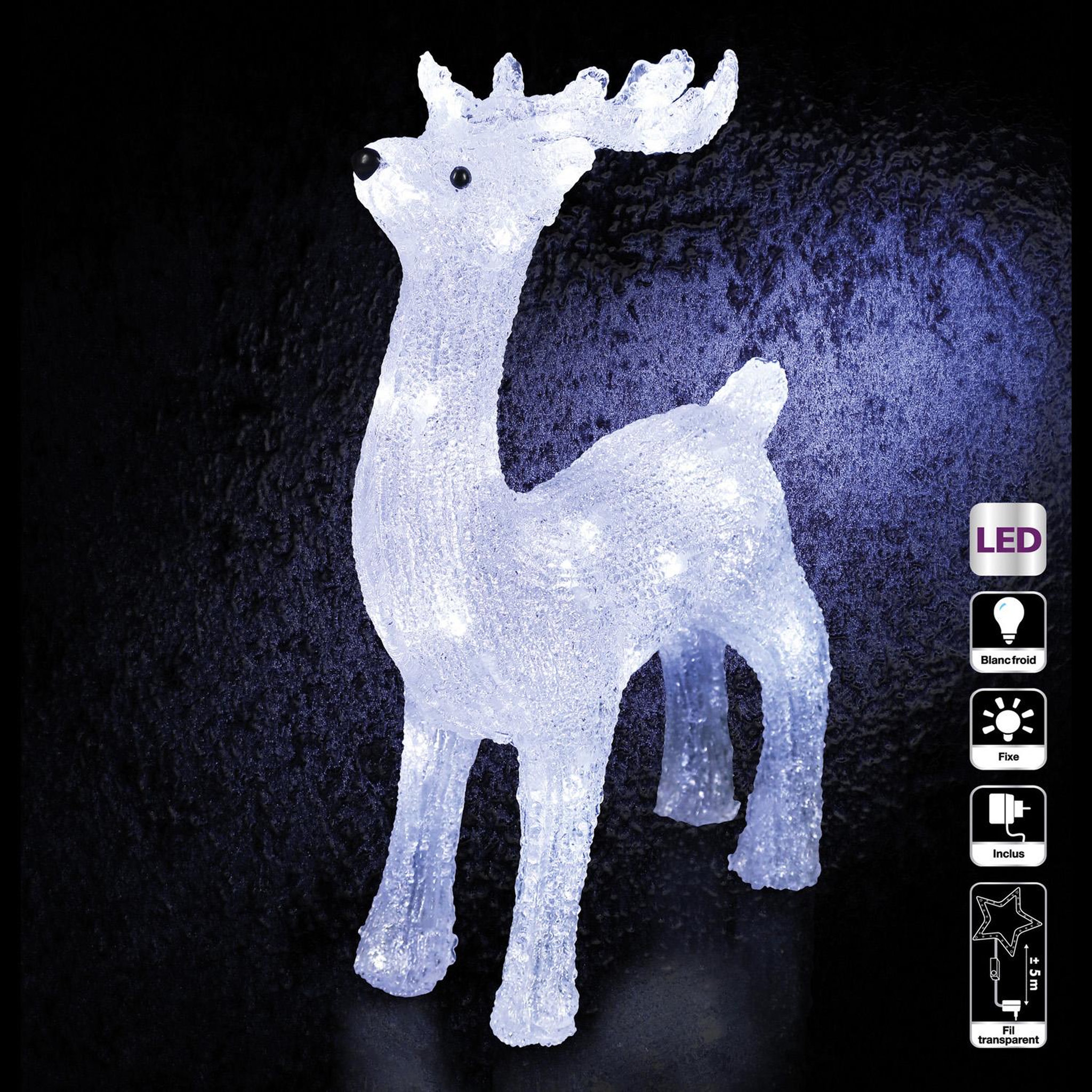 Voir la diapositive 3 : FEERIC LIGHT & CHRISTMAS Décoration de noël d'extérieur lumineuse - renne