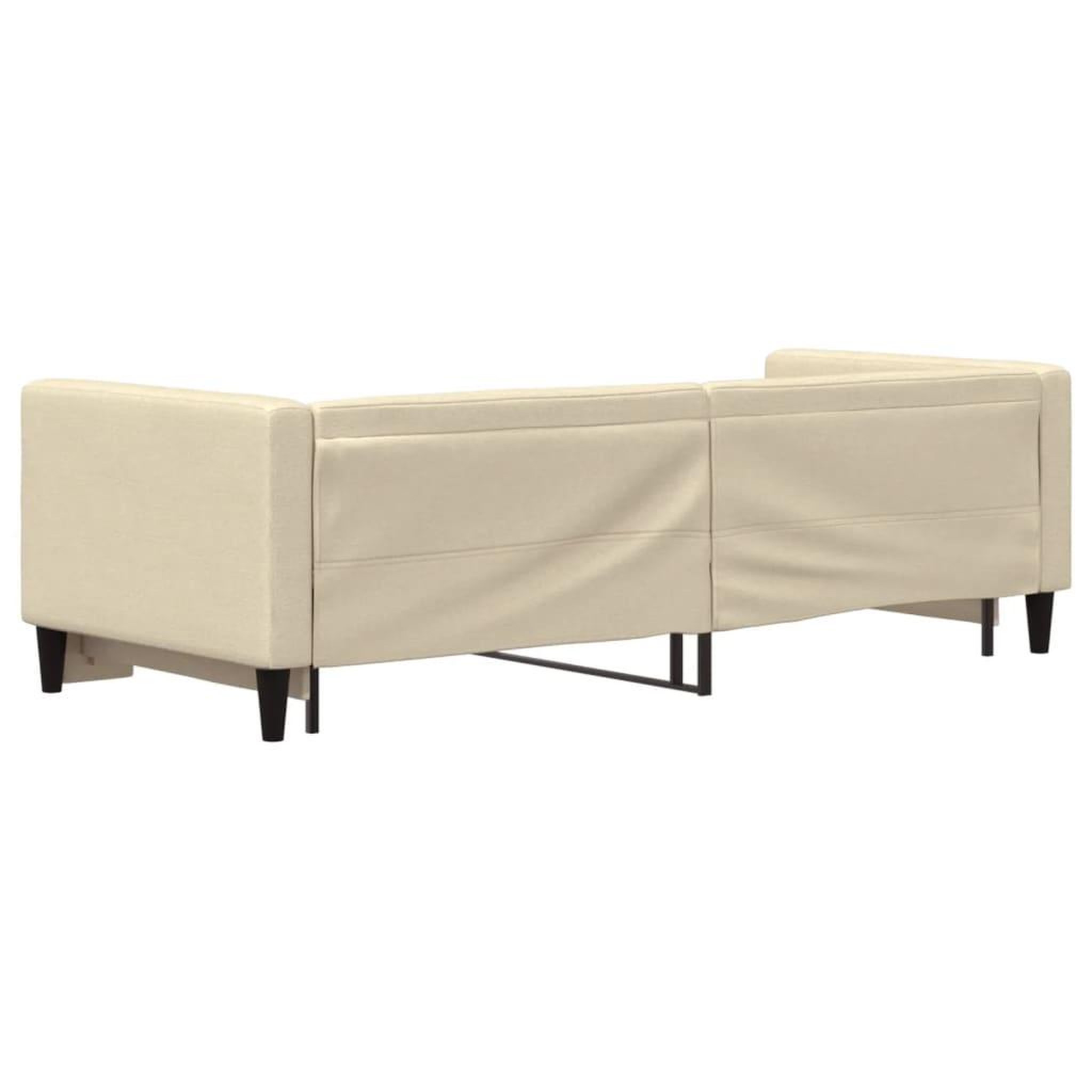 Voir la diapositive 5 : VIDAXL Lit de jour avec gigogne sans matelas creme 80x200 cm