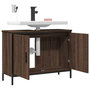 Voir la diapositive 4 : VIDAXL Armoire lavabo de salle de bain chene marron 80x30x60 cm