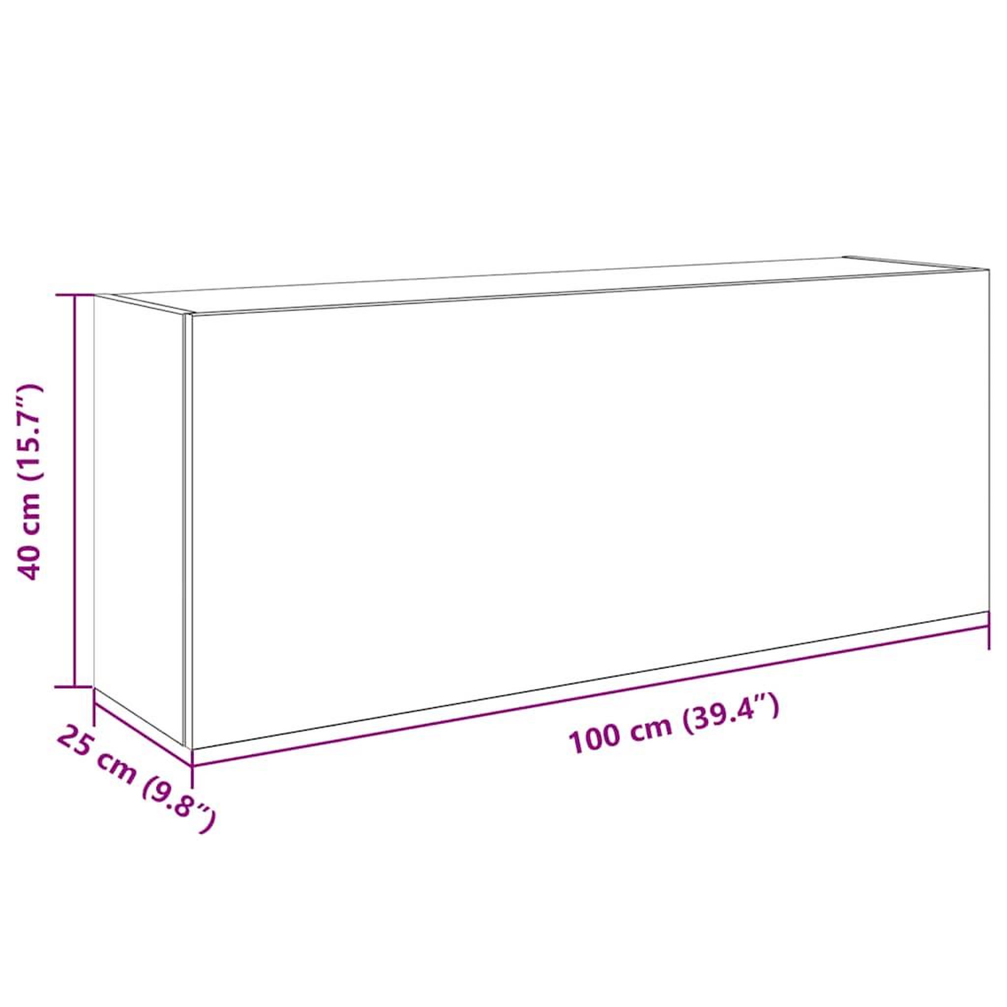 Voir la diapositive 6 : VIDAXL Armoire murale de bain blanc 100x25x40 cm bois d'ingenierie