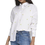 JACQUELINE DE YONG Chemise he Brodés Citrons Femme  JDY Nelly. Coloris disponibles : Blanc