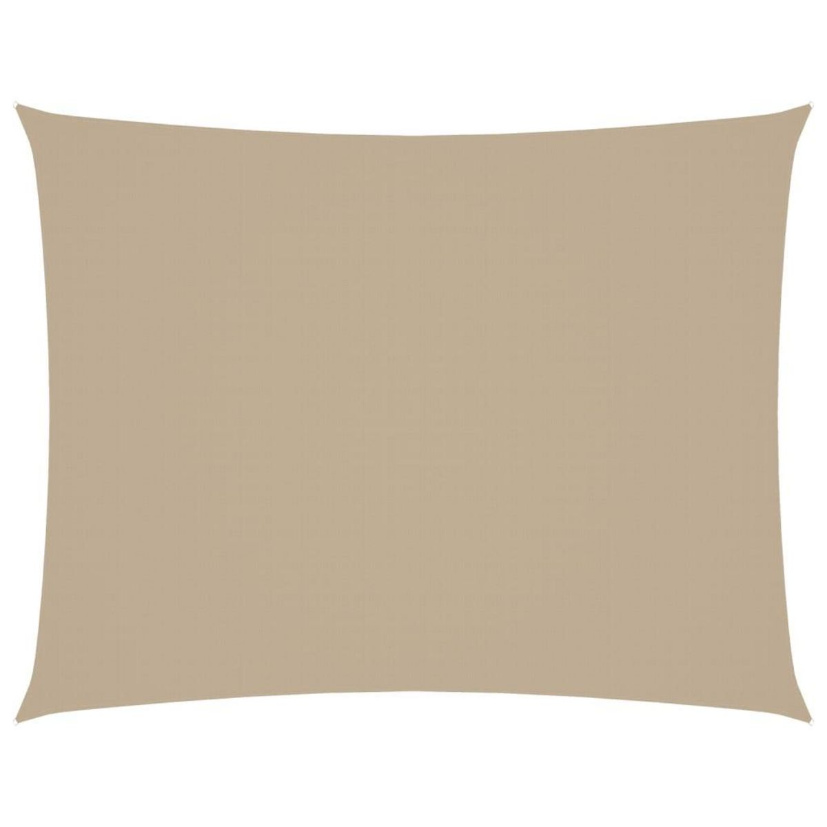 VIDAXL Voile de parasol tissu oxford rectangulaire 6x7 m beige