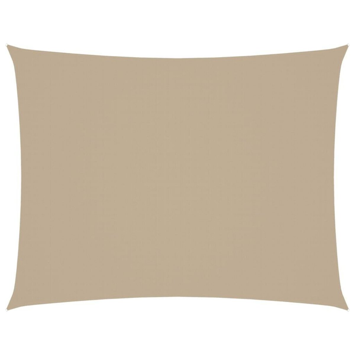 VIDAXL Voile de parasol tissu oxford rectangulaire 6x7 m beige