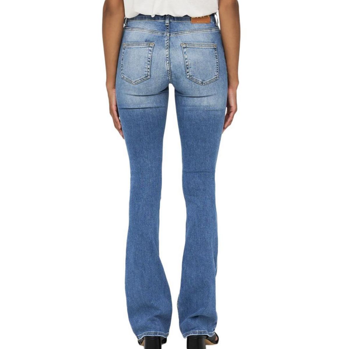 Only Jean Flared  Clair Femme Only Blush Mid Flared   L