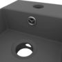 Voir la diapositive 5 : VIDAXL Lavabo de salle de bain avec trop-plein Ceramique Gris fonce
