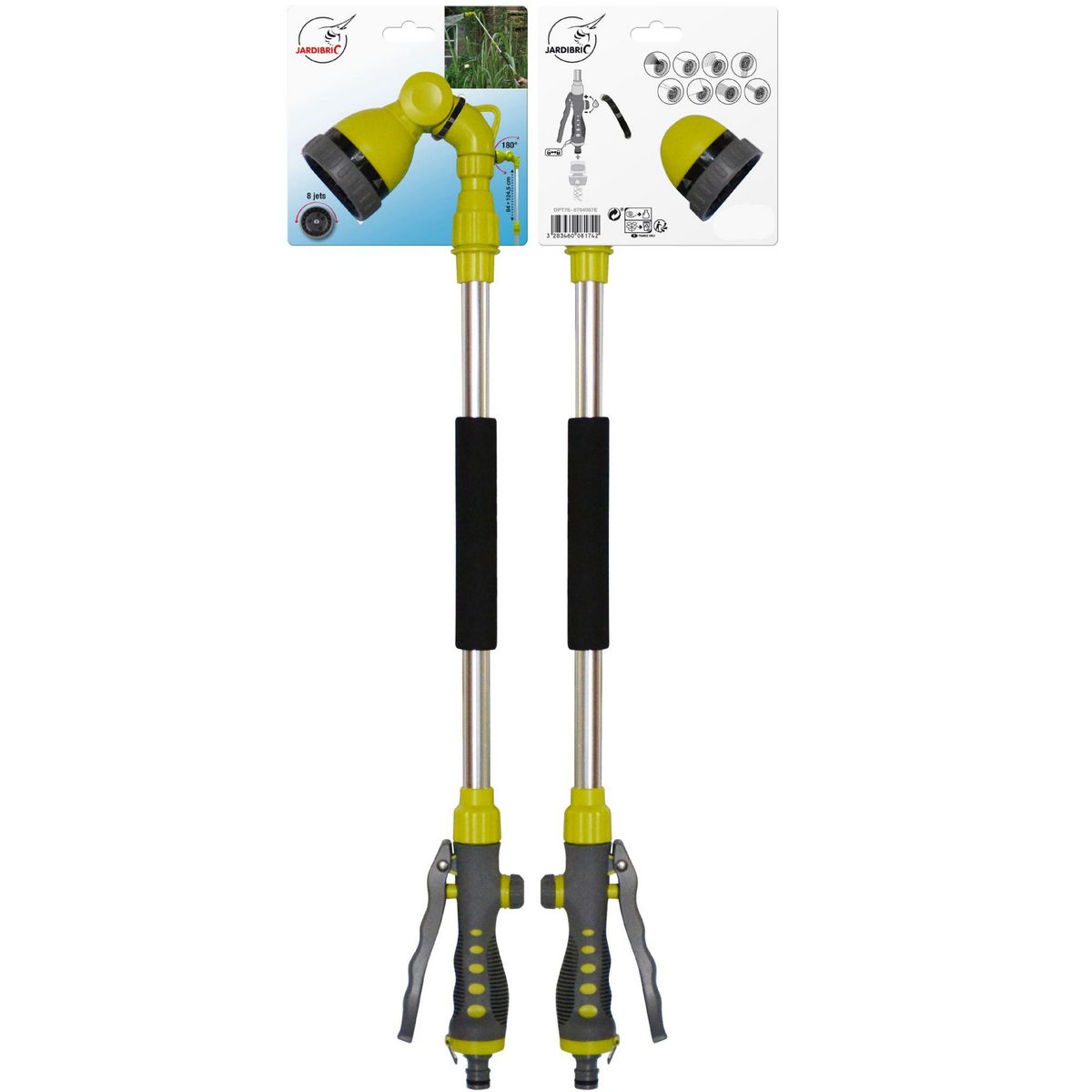 Jardibric Lance arrosage réglable orientable Jardibric  84-124,5cm