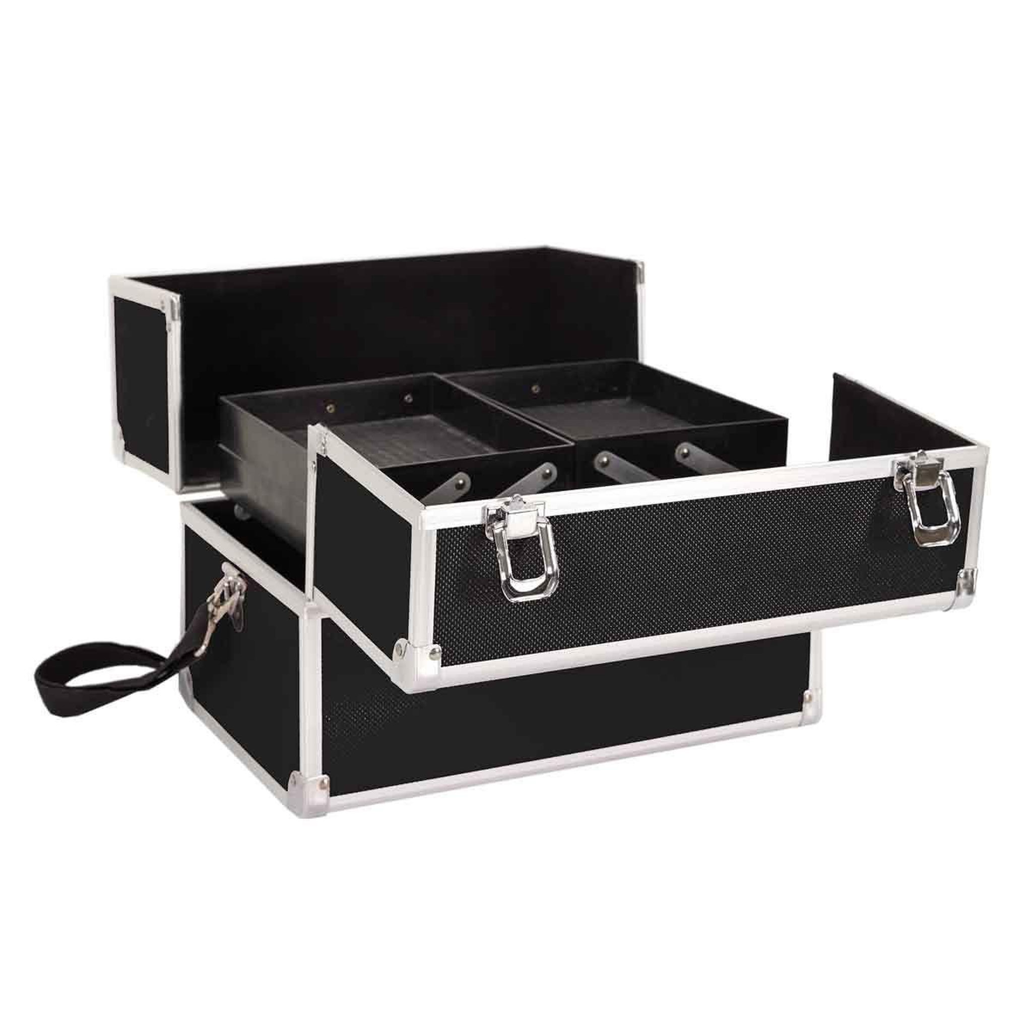 Voir la diapositive 3 : Cosmetic Club Mallette de Rangement Cosmétique  Vanity  32cm Noir