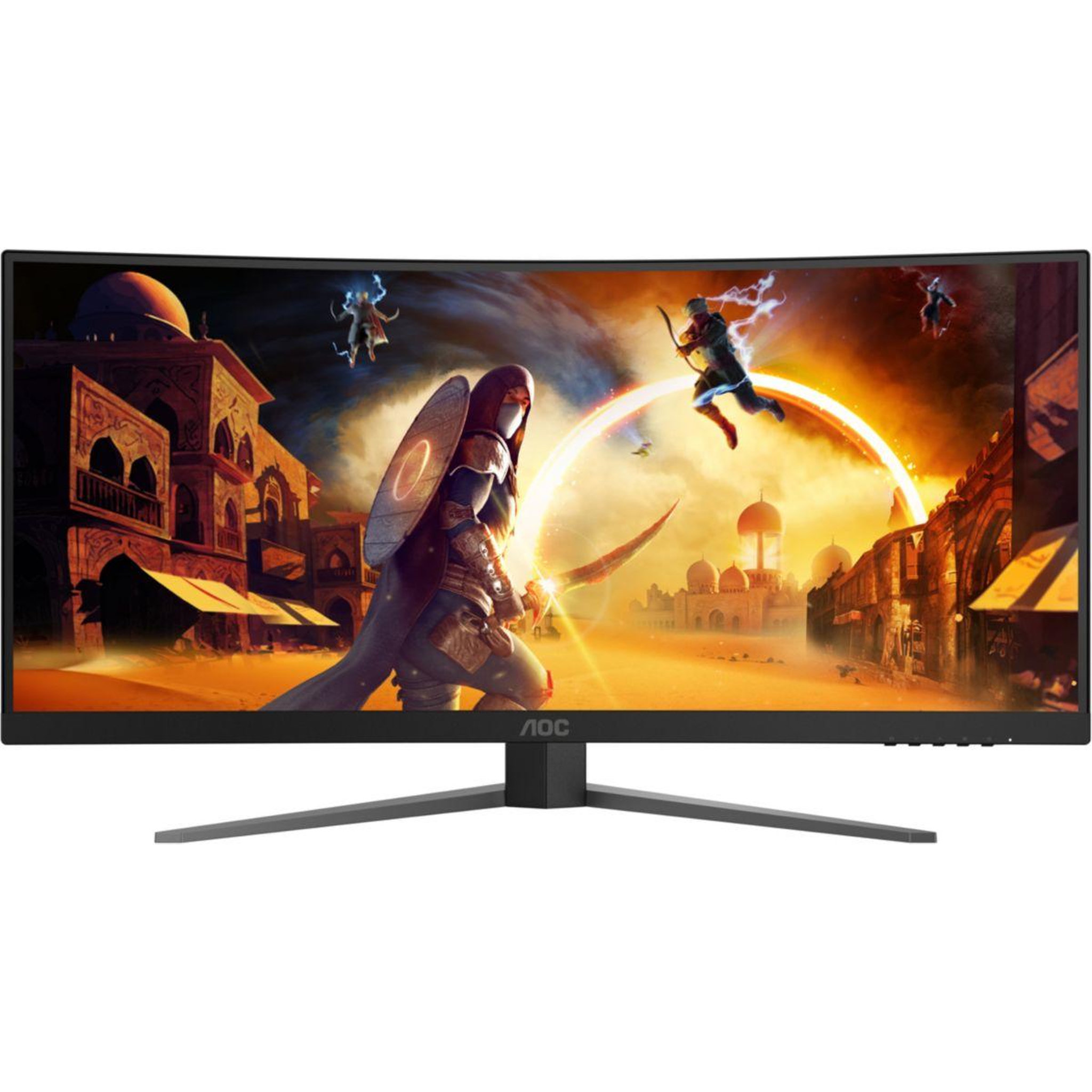 Voir la diapositive 2 : AOC Ecran pc gamer cu34g4z 34  incurvé 1500r uwqhd 240hz fast va hdr 400 adaptive-sync