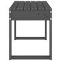Voir la diapositive 4 : VIDAXL Banc de jardin gris 80x38x45 cm bois massif de pin
