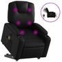Voir la diapositive 2 : VIDAXL Fauteuil inclinable de massage electrique noir similicuir