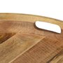 Voir la diapositive 4 : VIDAXL Table basse Bois de manguier massif et acier 50x40 cm