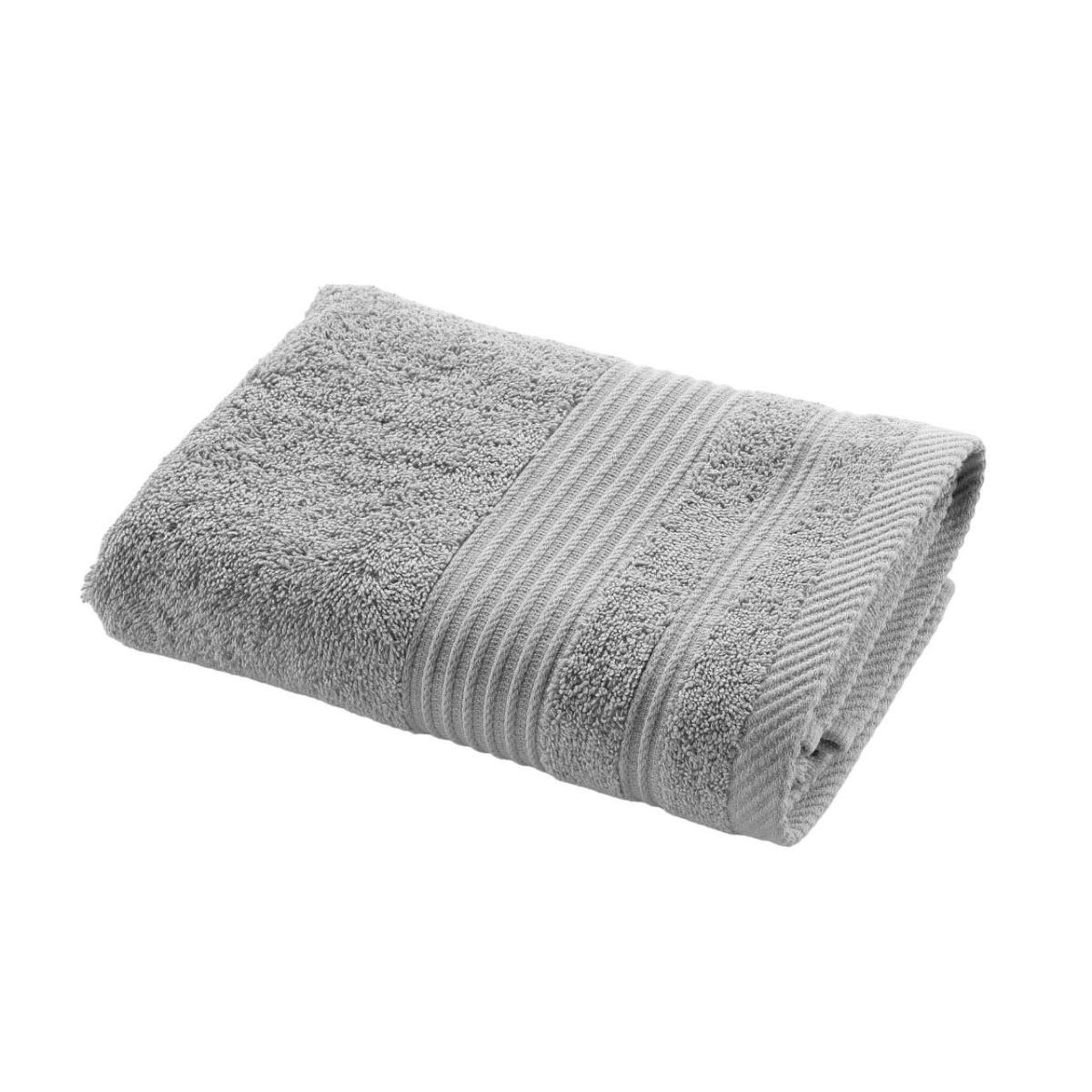 Douceur d'Intérieur Serviette de Toilette  Tendresse  50x90cm Gris Perle
