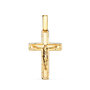 Voir la diapositive 1 : L'ATELIER D'AZUR Pendentif  - Médaille Christ sur la Croix Or 18 Carats 750 Jaune - Chaines Offertes