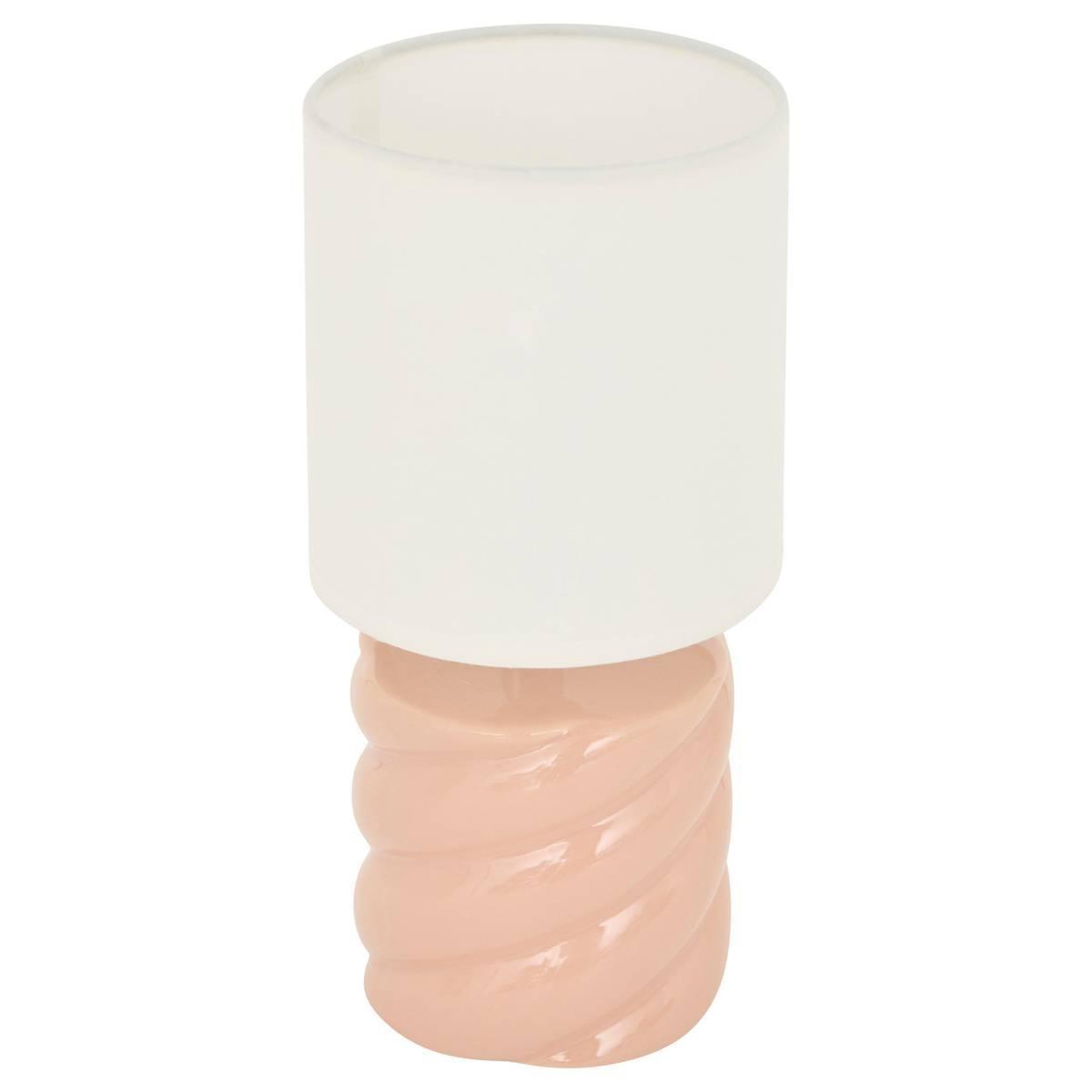 ATMOSPHERA Lampe à Poser en Grès  Noly  27cm Pêche