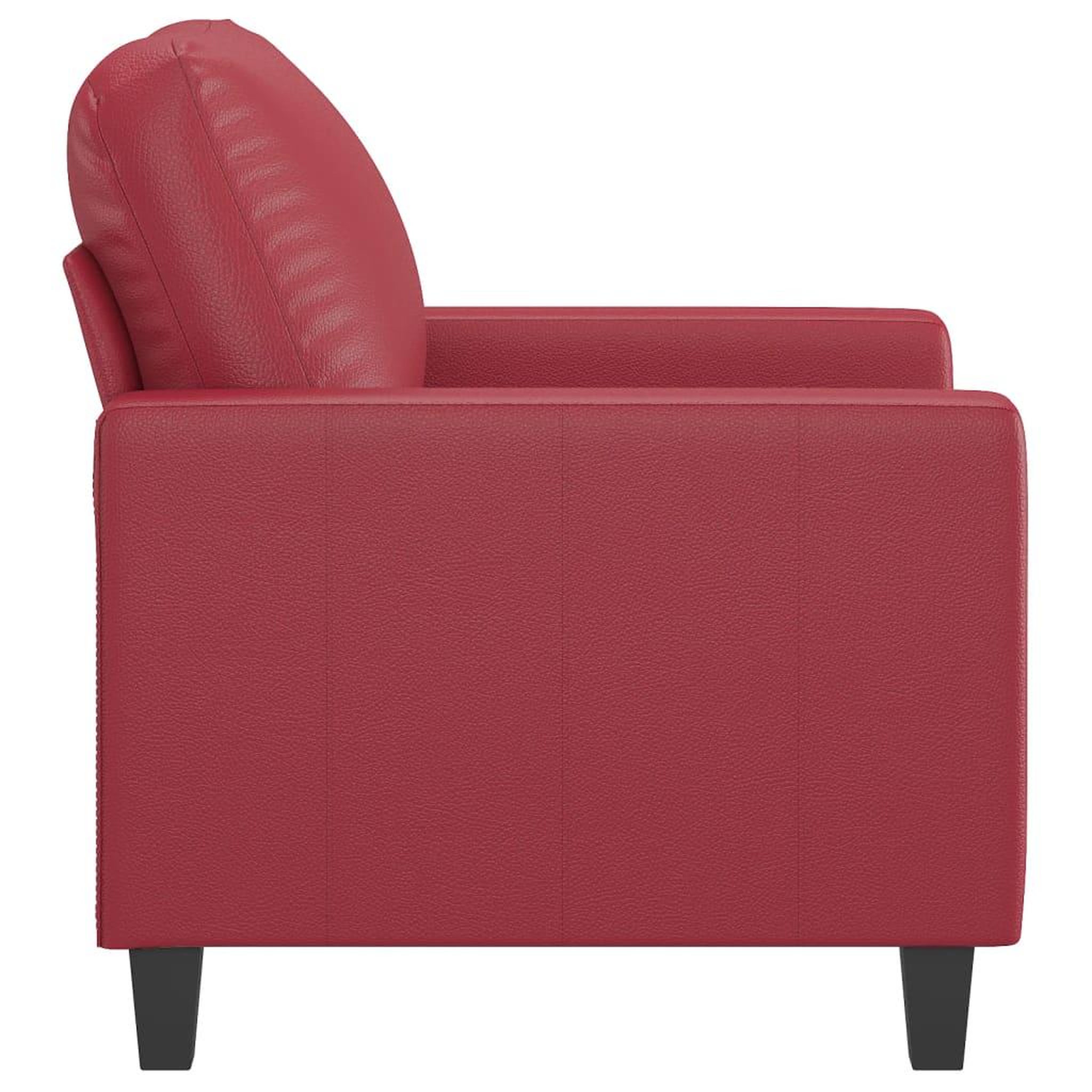 Voir la diapositive 4 : VIDAXL Fauteuil Rouge bordeaux 60 cm Similicuir