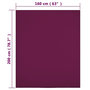Voir la diapositive 5 : VIDAXL Draps-housses Jersey 2 pcs Bordeaux 160x200 cm Coton