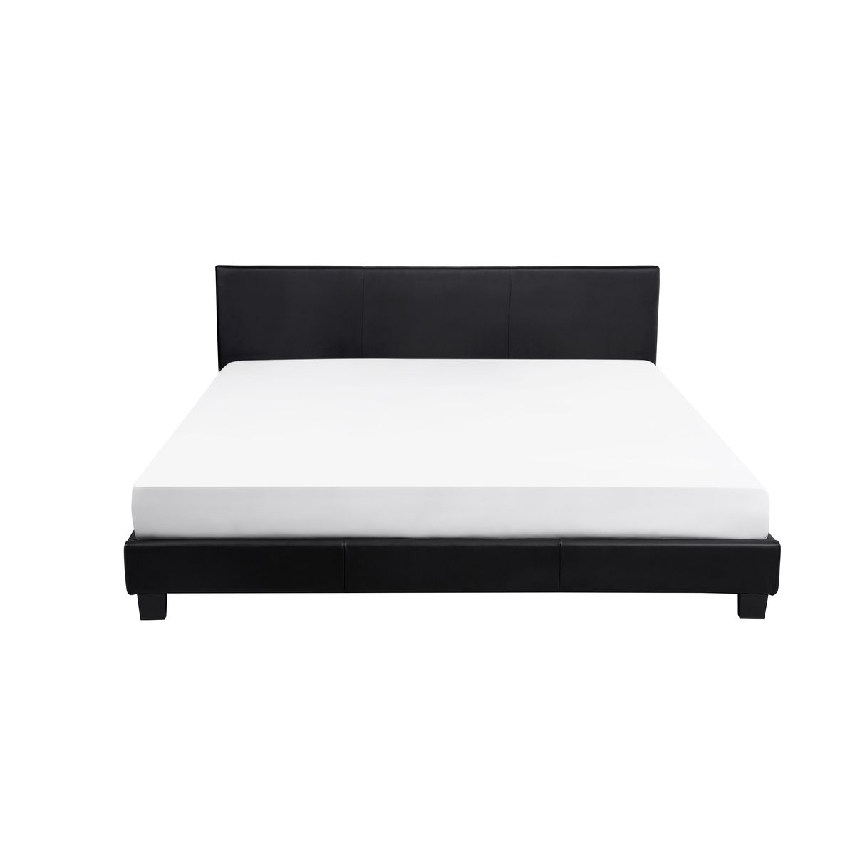 Lit avec tête de lit et sommier à lattes 160x200 cm MARTIN