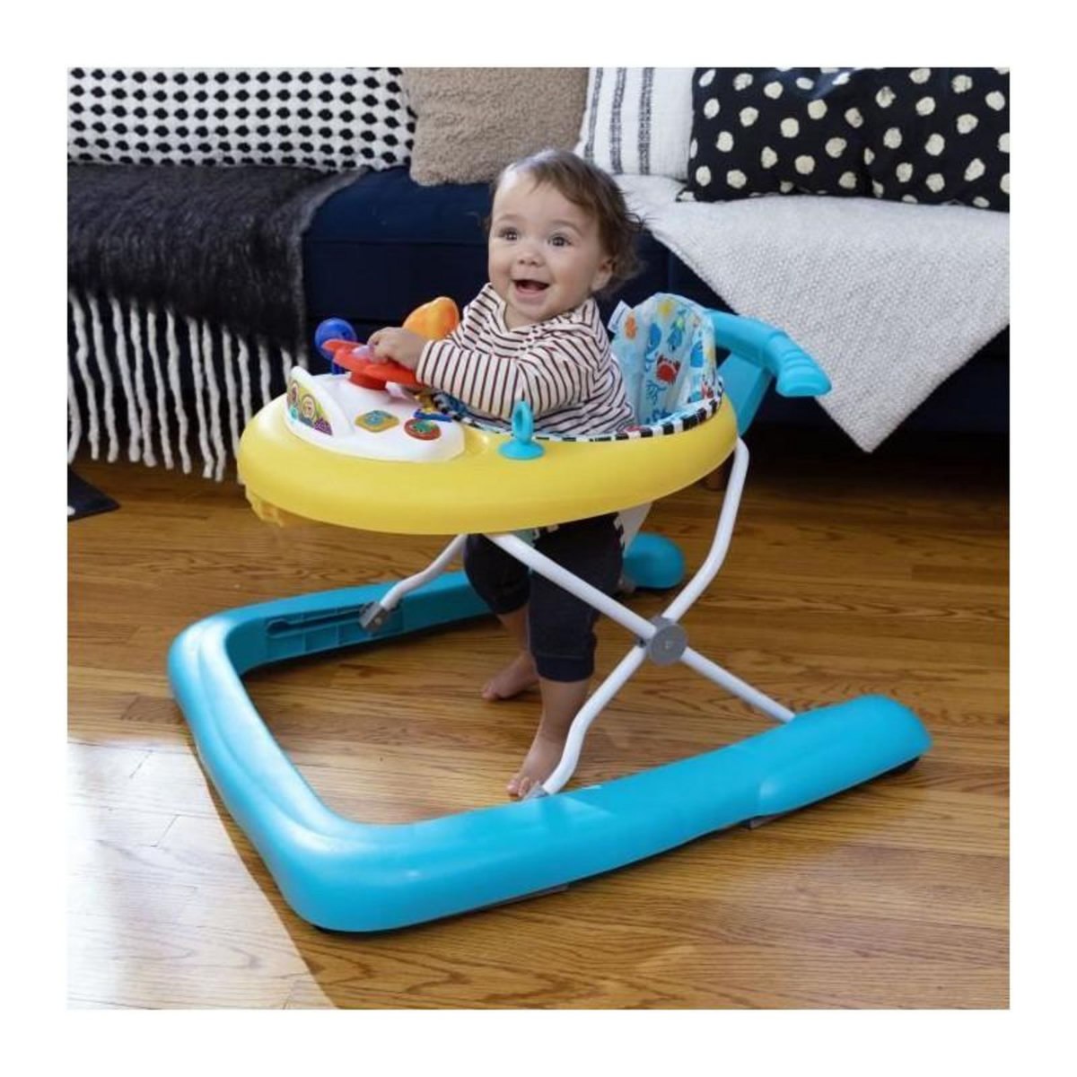 BABY EINSTEIN Trotteur sous marin - BABY EINSTEIN - Ocean Explorers Dive & Discover 3 en 1 - Jouet amovible pour jouer par terre