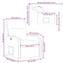 Voir la diapositive 6 : VIDAXL Fauteuil inclinable electrique gris nuage tissu