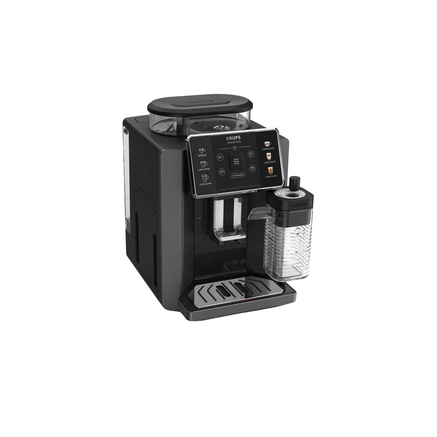 Machine à café automatique KRUPS EA912HFO Sensation Lait Milk Maestro 6 boissons Compact - vue 3