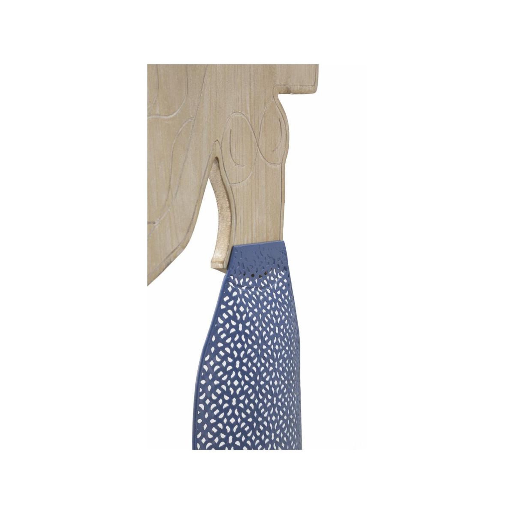 Voir la diapositive 4 : Paris Prix Décoration murale en métal  sirène  60cm naturel & bleu