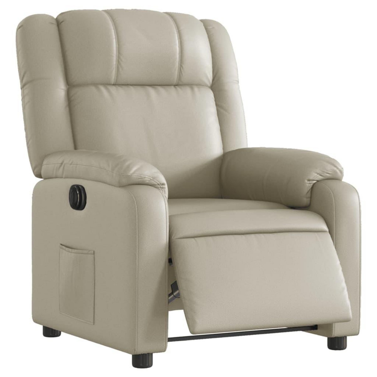 VIDAXL Fauteuil inclinable electrique Creme Similicuir