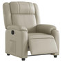 Voir la diapositive 3 : VIDAXL Fauteuil inclinable electrique Creme Similicuir
