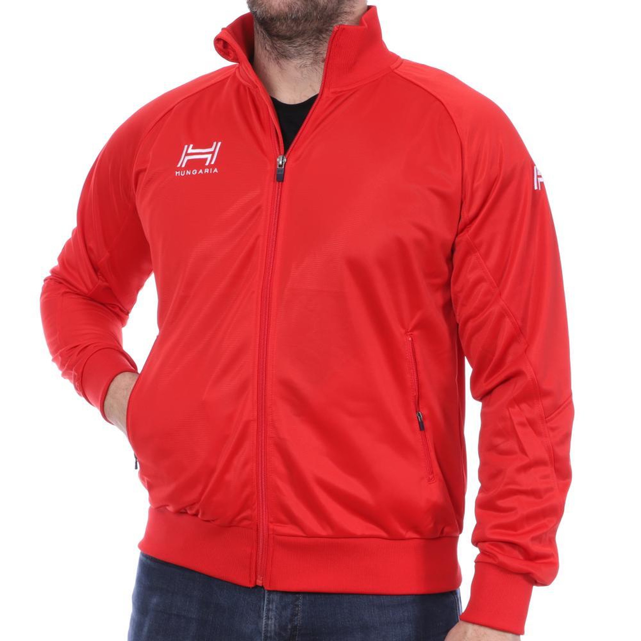 Voir la diapositive 2 : HUNGARIA Veste rouge homme Hungaria Training Premium 15