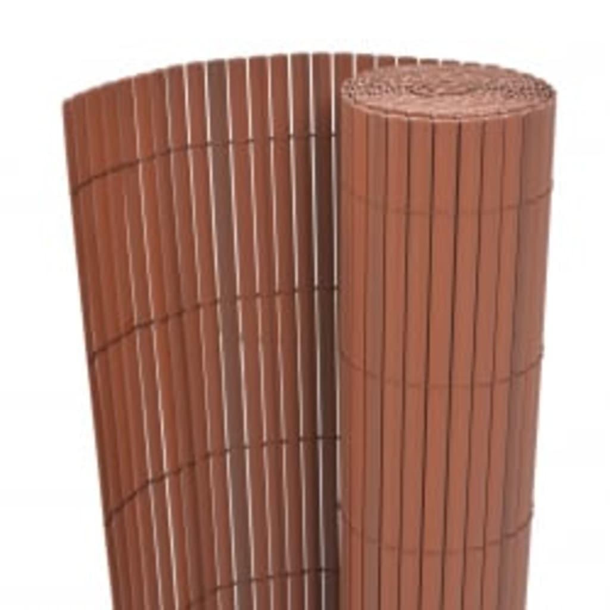 Voir la diapositive 2 : VIDAXL Cloture de jardin double face 110x500 cm Marron