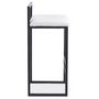 Voir la diapositive 4 : Paris Prix Tabouret de Bar Bouclette  Dakota  80cm Crème & Noir