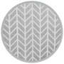 Voir la diapositive 2 : VIDAXL Tapis d'exterieur ARAKIL gris Ø200 cm PP