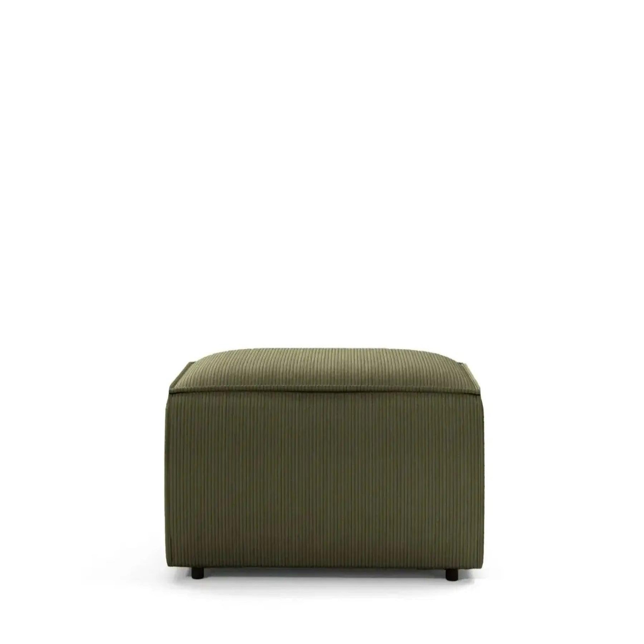 Voir la diapositive 1 : CASANOVA PARIS Jade - pouf velours côtelé