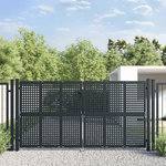 VIDAXL Portail de jardin anthracite 300 x 125 cm acier
