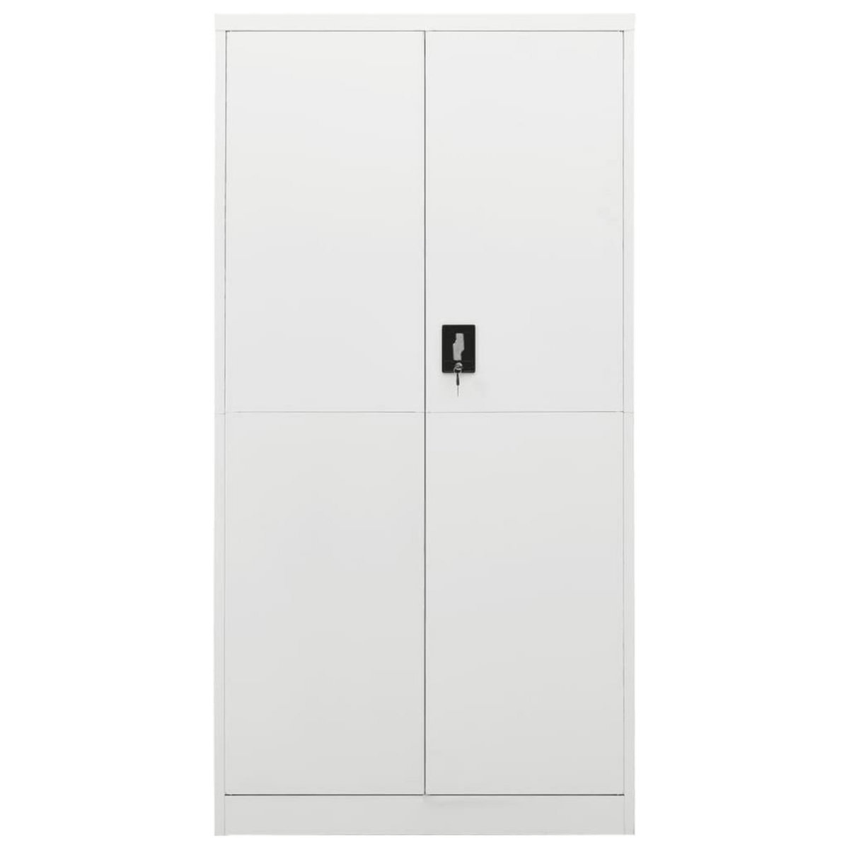 VIDAXL Armoire a casiers Blanc 90x40x180 cm Acier