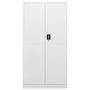 Voir la diapositive 2 : VIDAXL Armoire a casiers Blanc 90x40x180 cm Acier