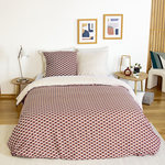 Home collection Parure de couette 3 pcs 100% microfibre, tiagoh. Coloris disponibles : Rouge