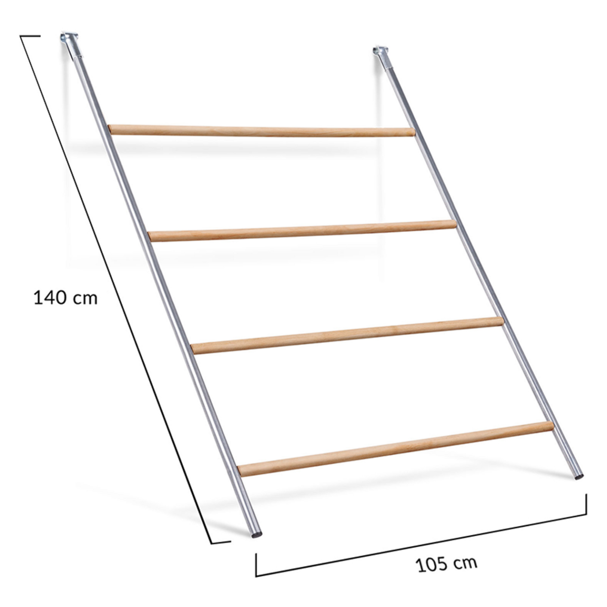 ID MARKET Grand perchoir pour poules 4 niveaux en bois compatible enclos