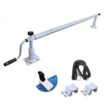 LINXOR Enrouleur de bâche à bulles pour piscine hors sol extensible de 1.37m à 6.15m avec pinces