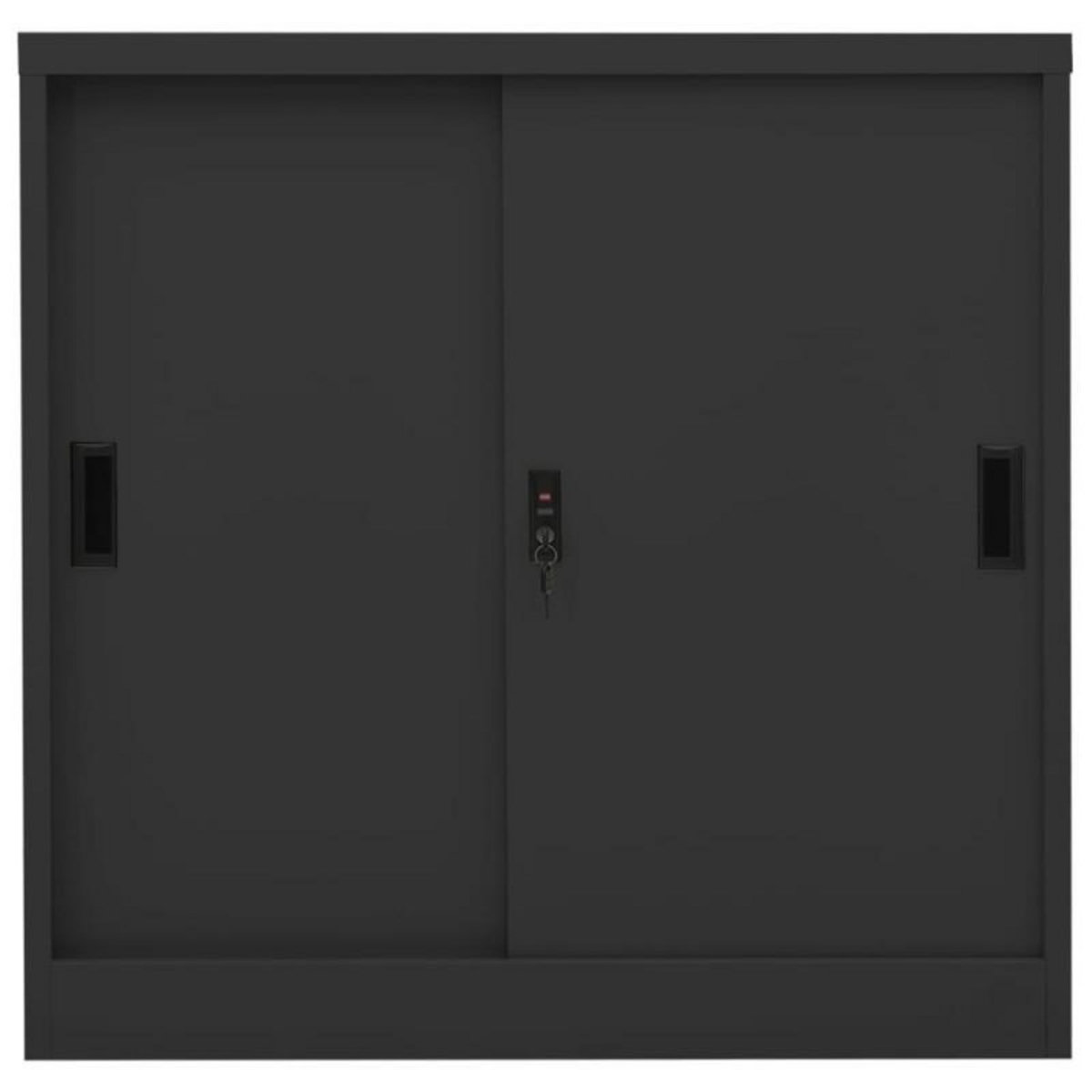 VIDAXL Armoire à portes coulissantes avec jardinière Anthracite Acier